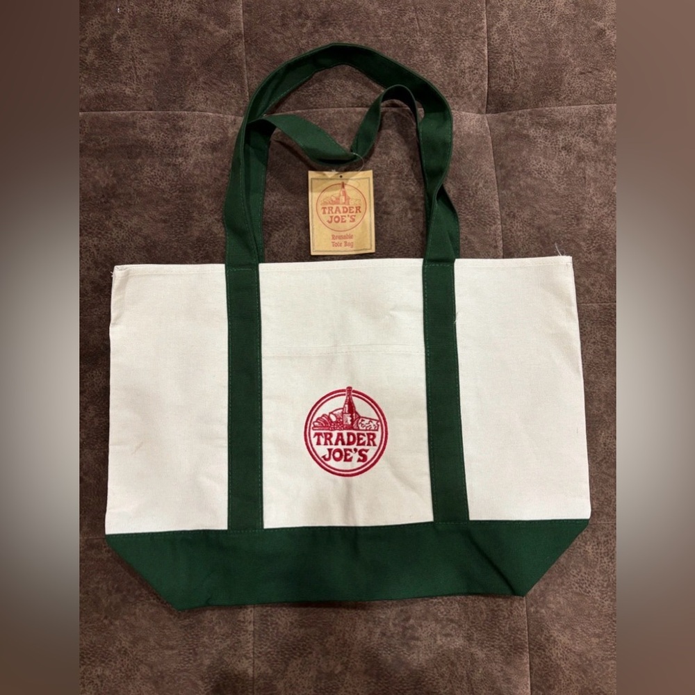 Trader Joe's Canvas Tote Bag - Green